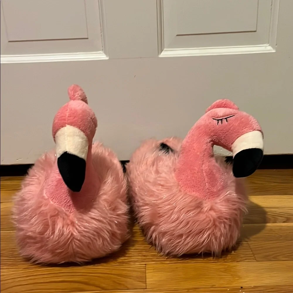 Critter Creations Pink Flamingo Slippers - Picture 1 of 4